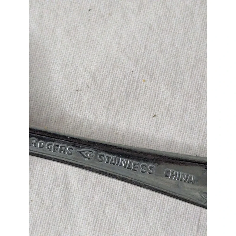 2 lot vintage Rogers Stainless 6.25
